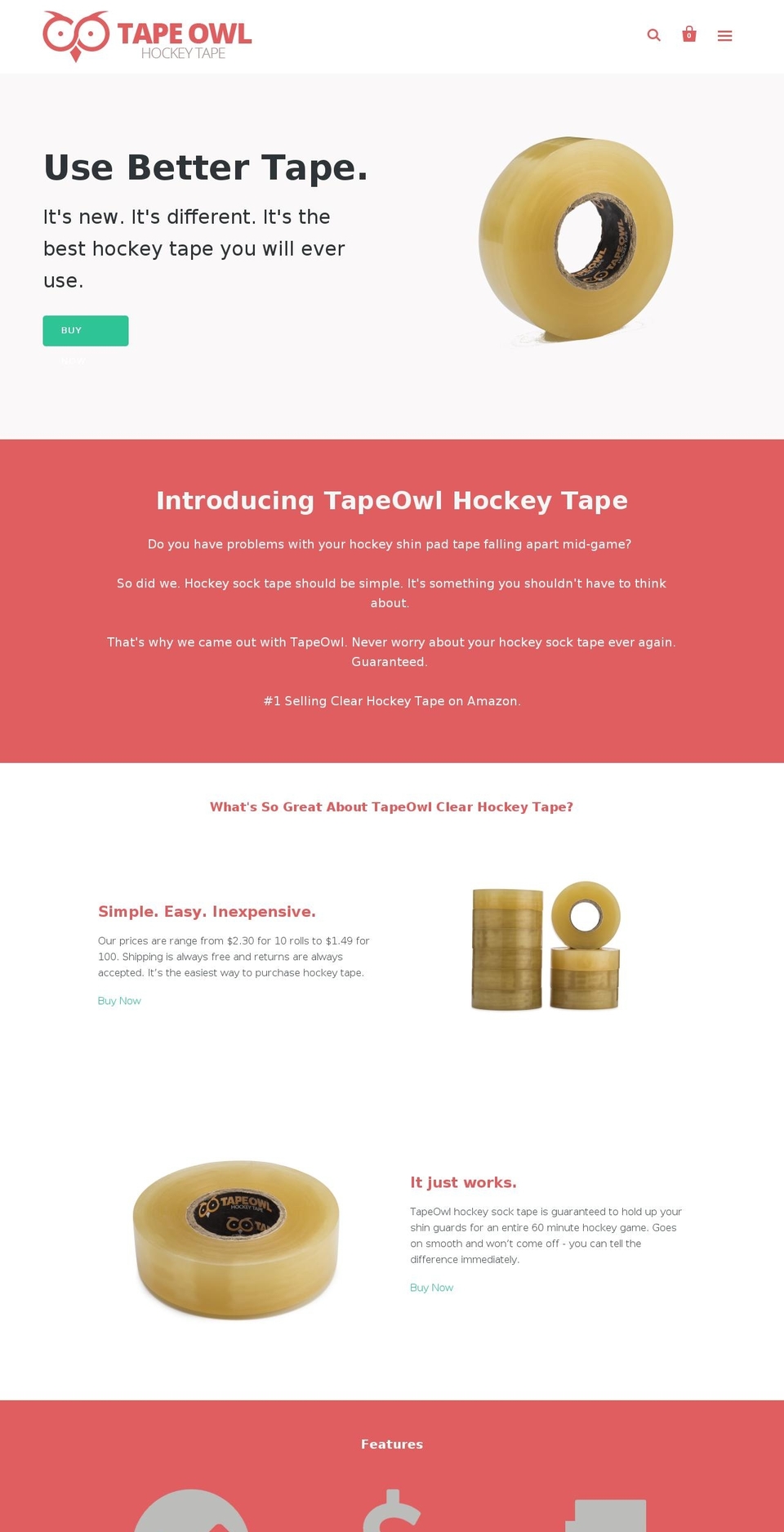 tapeowl.com shopify website screenshot