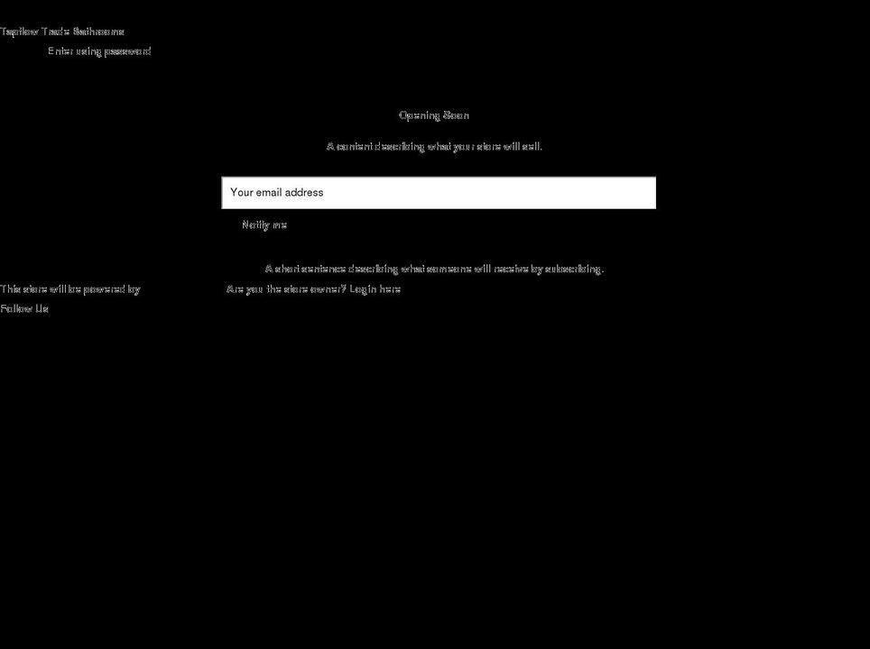 tapflow-bathrooms-online-warehouse.myshopify.com shopify website screenshot