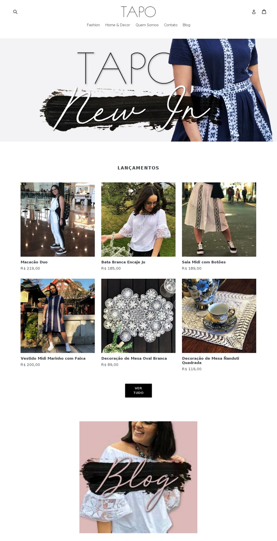 tapo.store shopify website screenshot