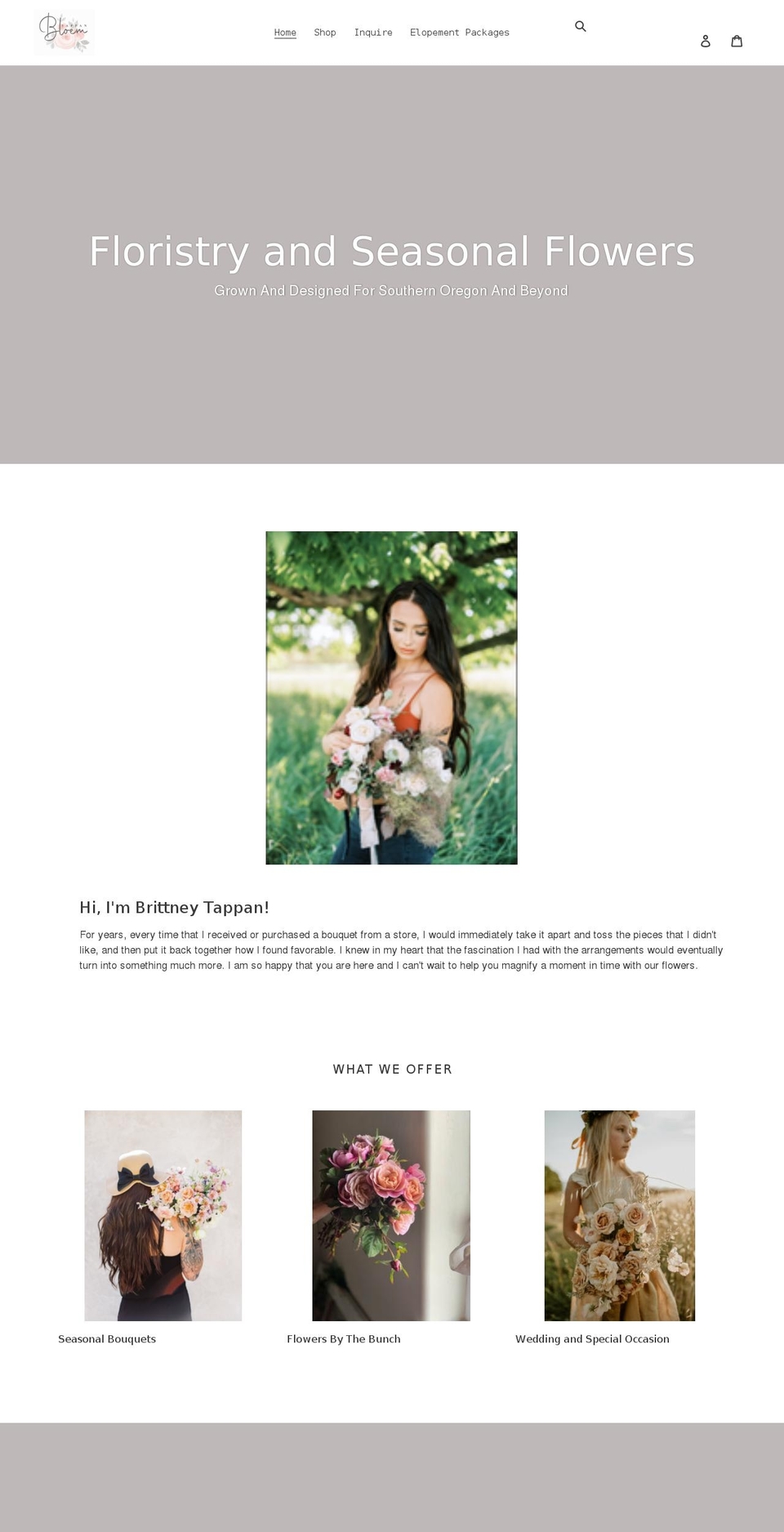 tappanbloem.com shopify website screenshot