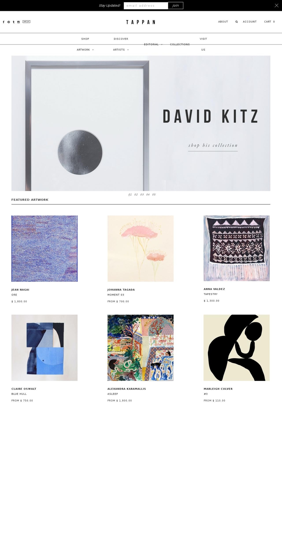 V. Shopify theme site example tappancollective.com