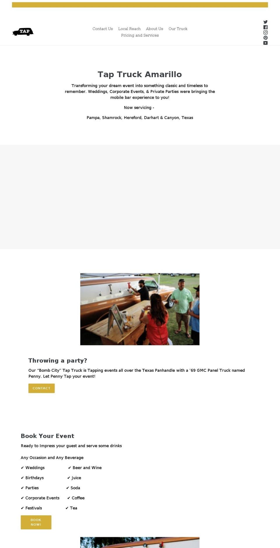 taptruckamarillo.com shopify website screenshot