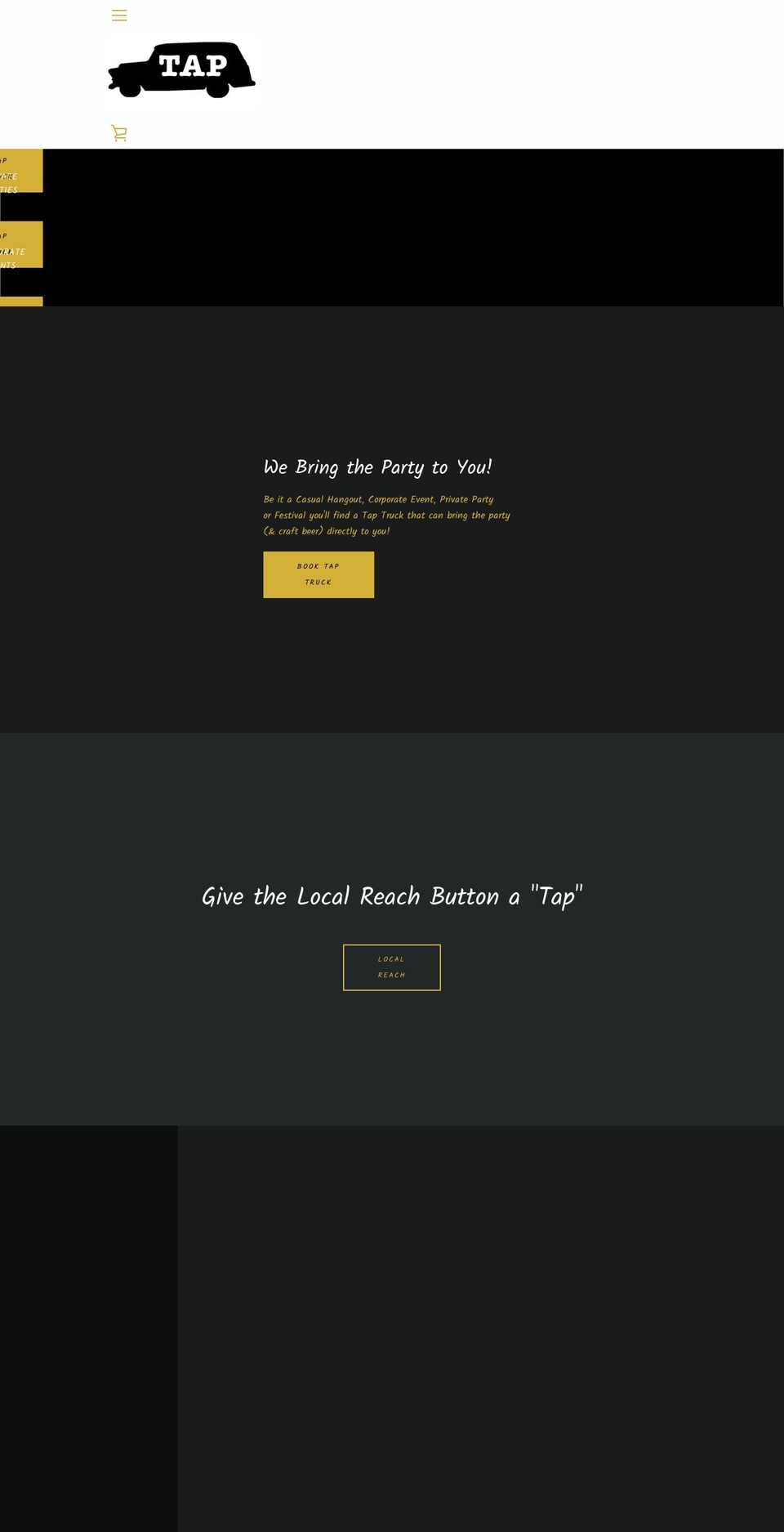 taptruckcentralcoast.com — Shopify storefront screenshot