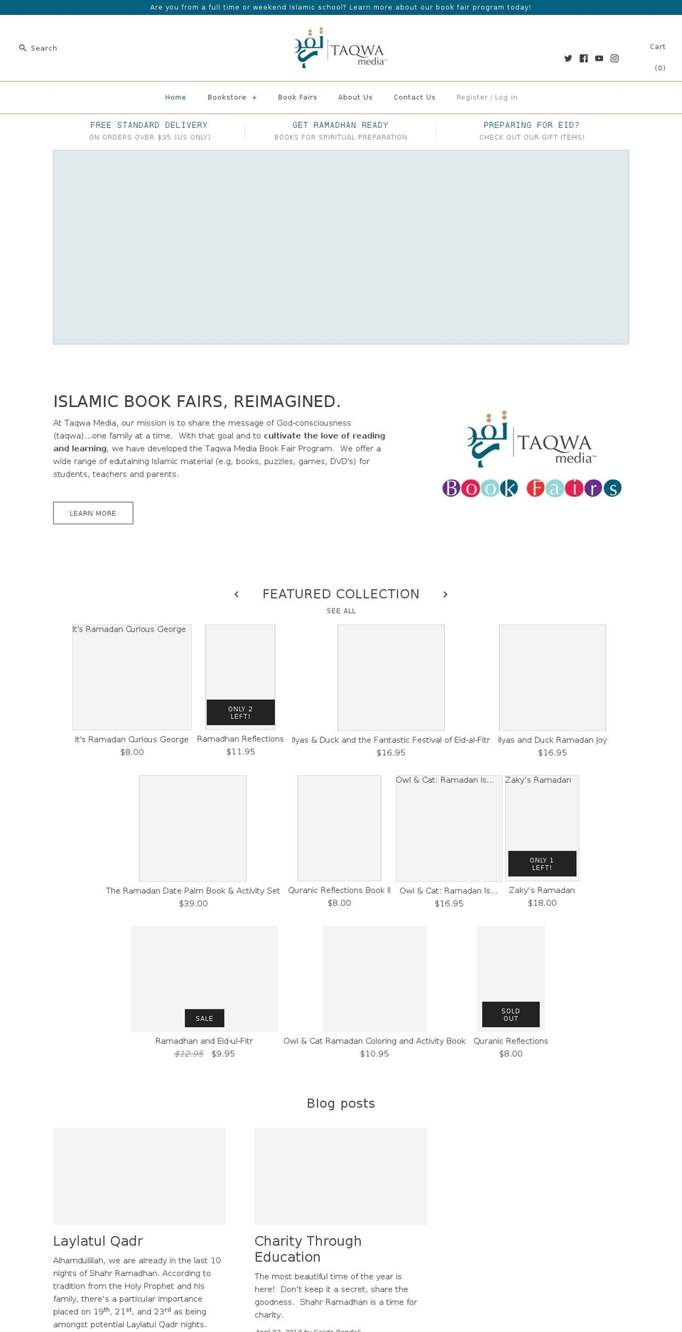 taqwamedia.net shopify website screenshot
