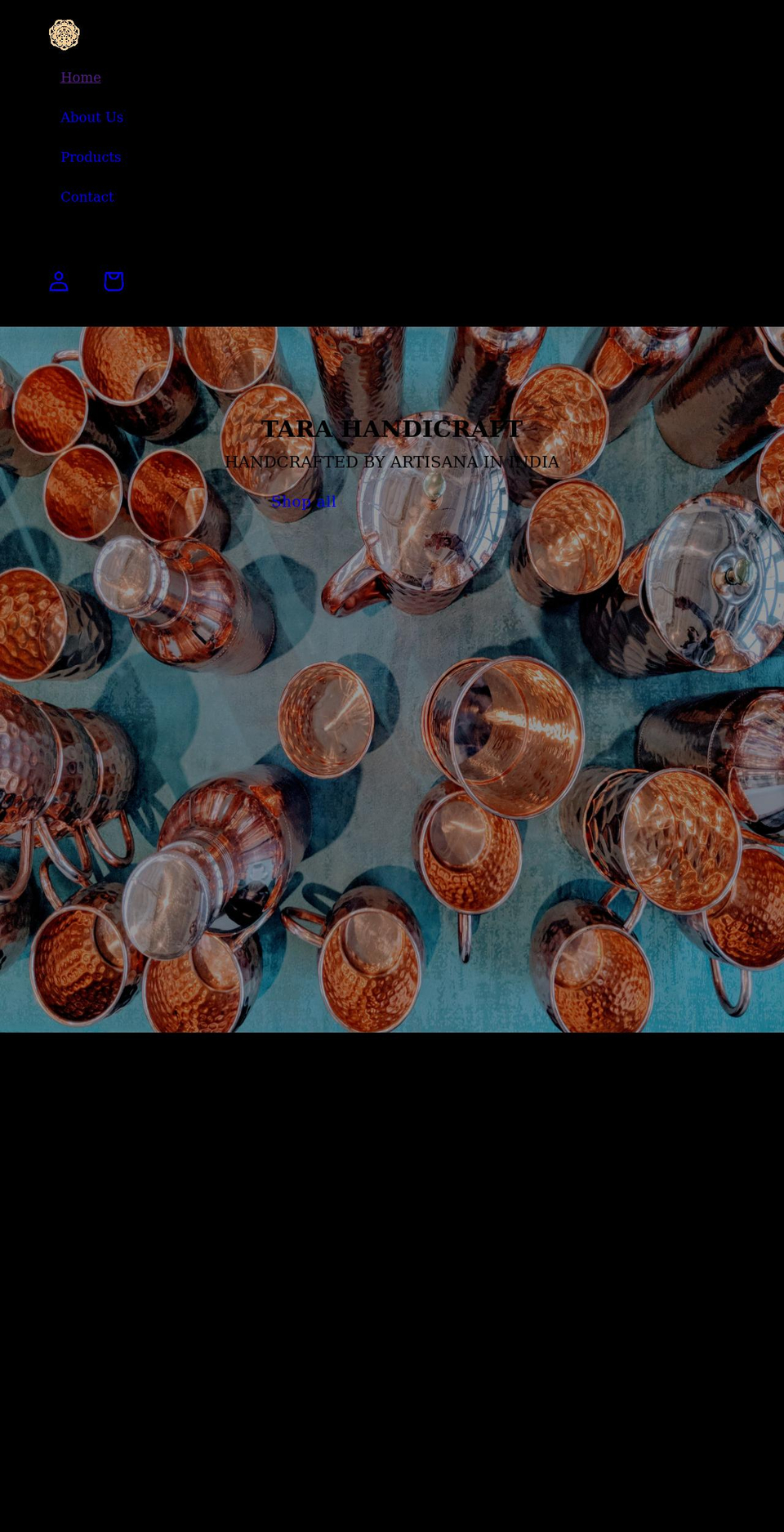 tarahandicraft.com shopify website screenshot