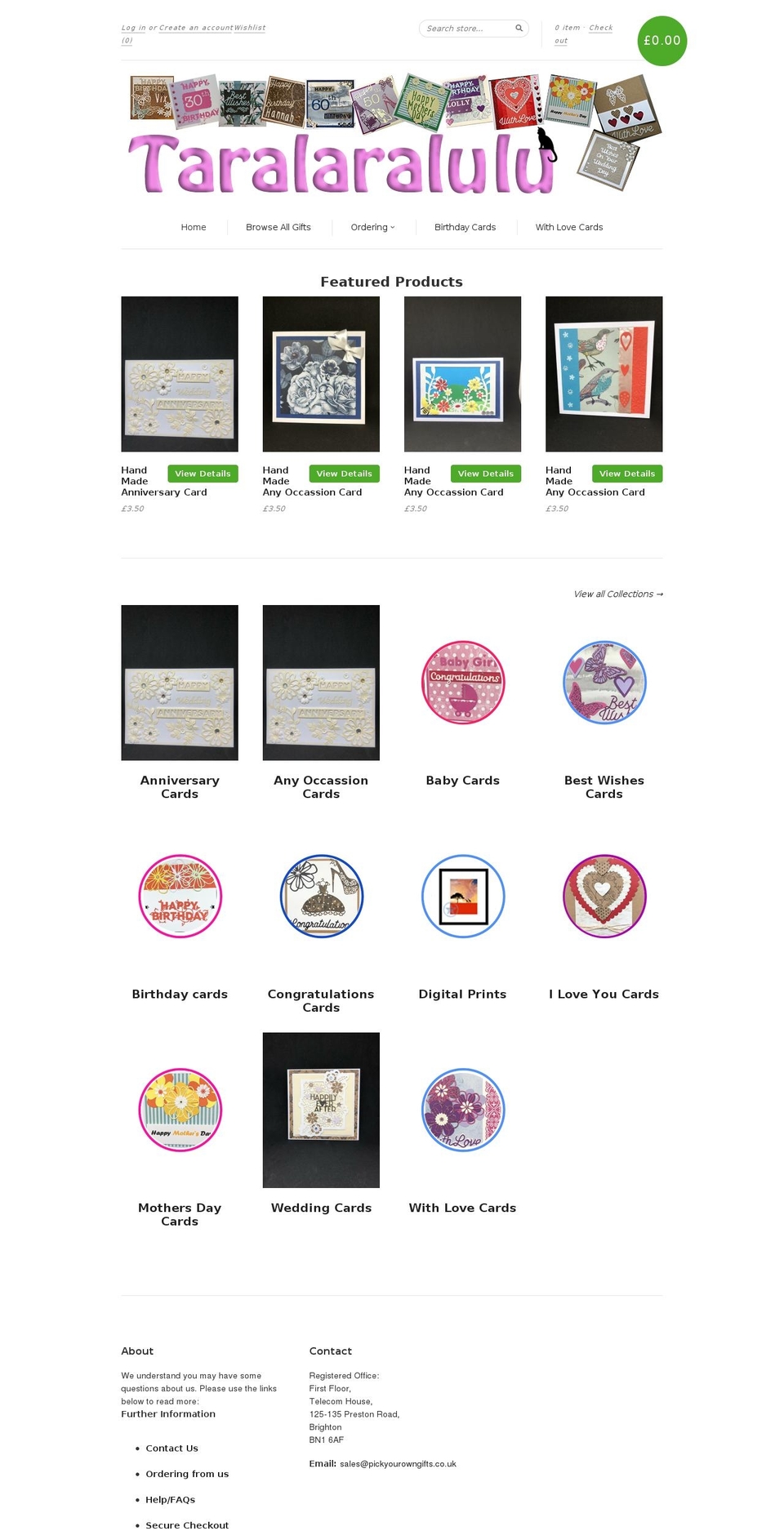 taralaralulu.com — Shopify storefront screenshot