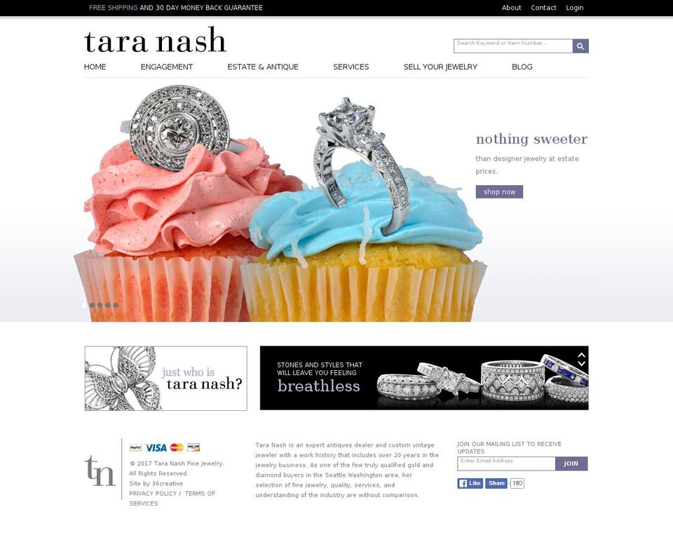 taranash.com shopify website screenshot
