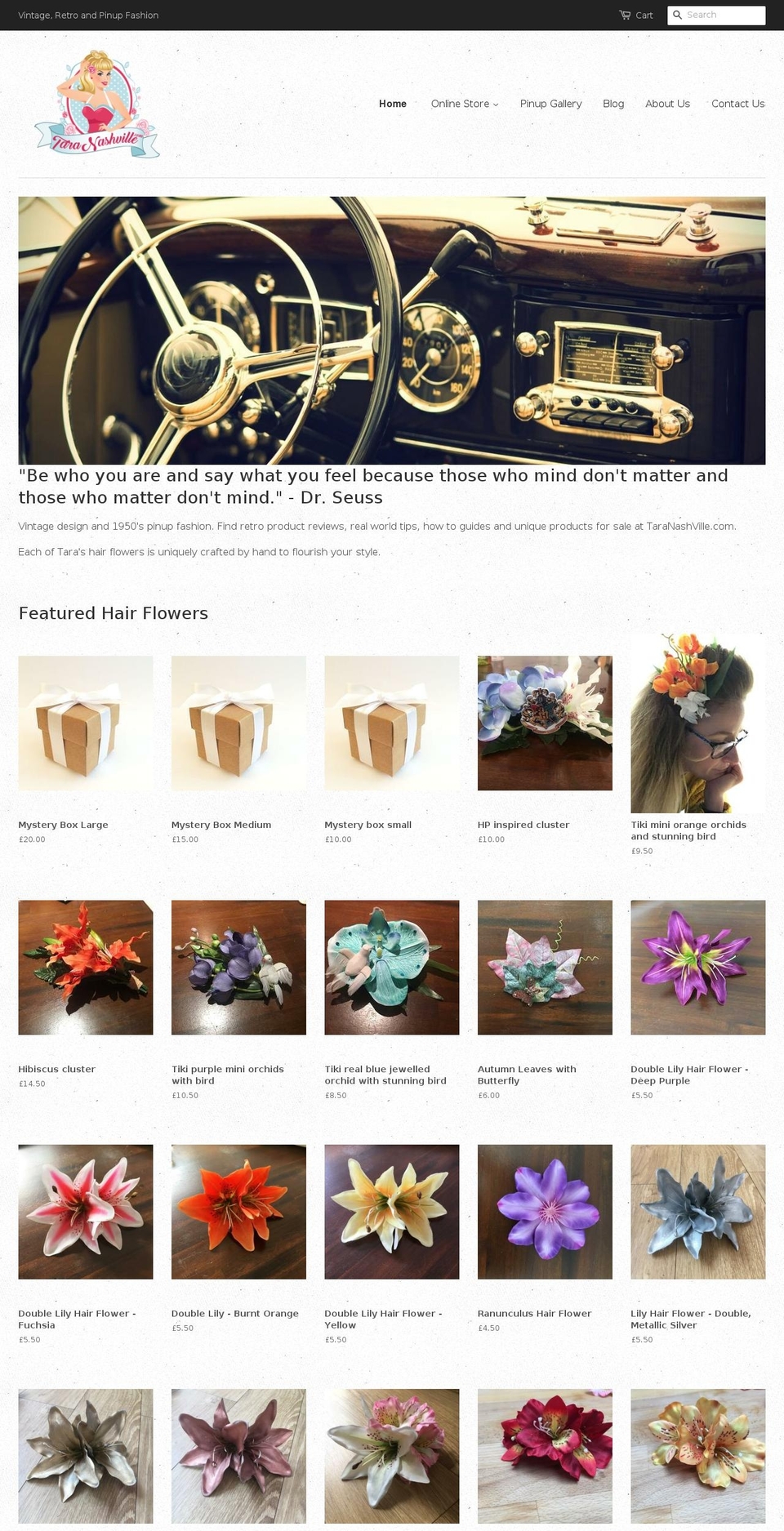 taranashville.com — Shopify storefront screenshot