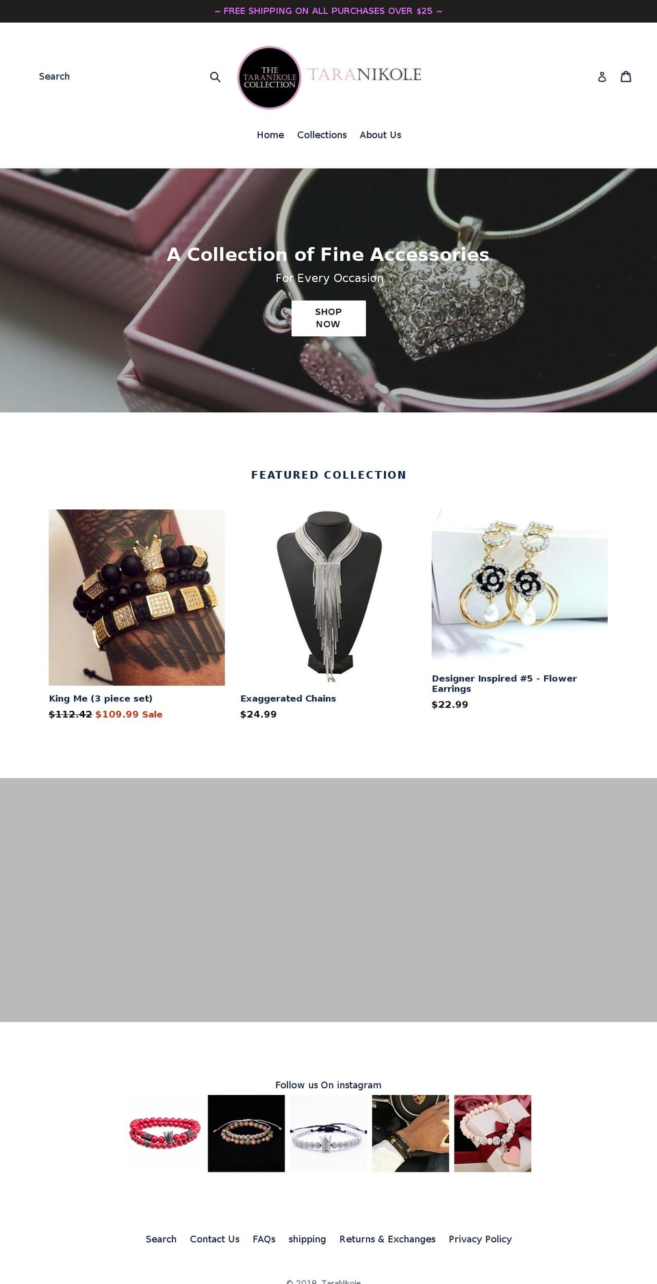 taranikole.com shopify website screenshot