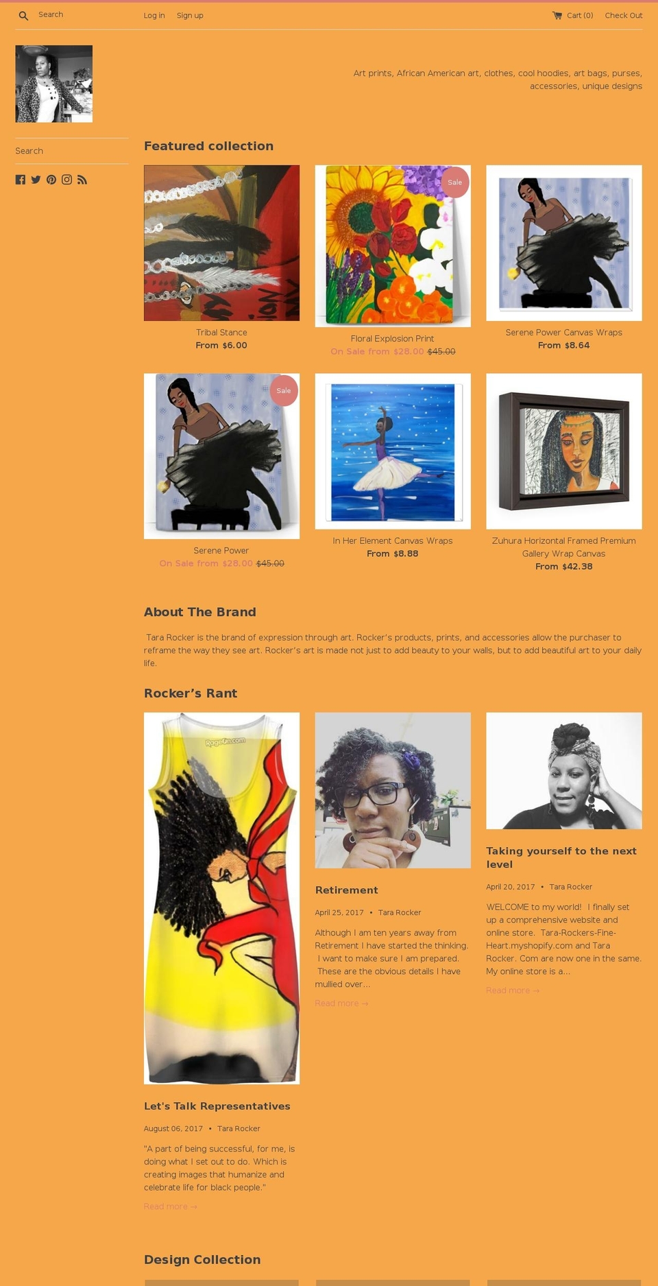 tararocker.com — Shopify storefront screenshot