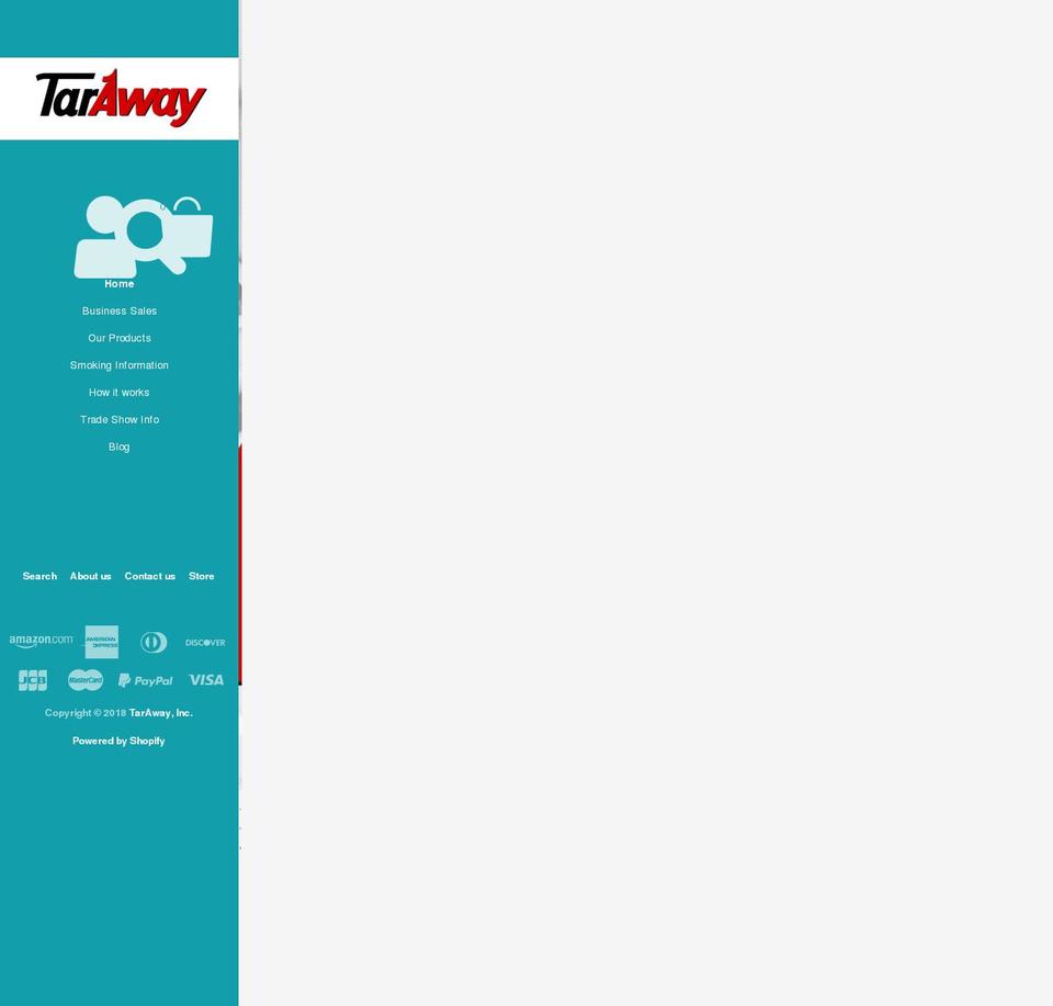 taraways.com — Shopify storefront screenshot