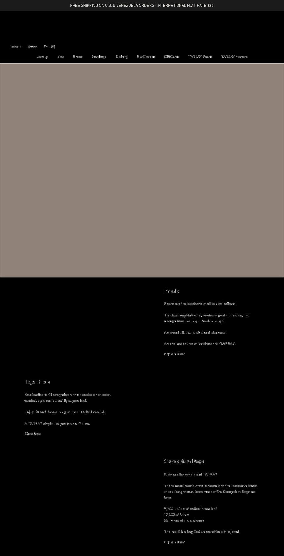 tarbay.com shopify website screenshot