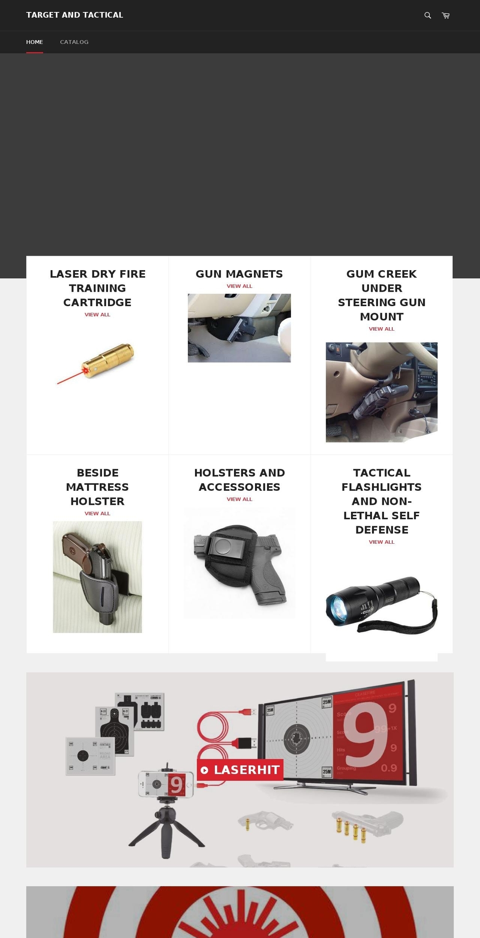 targetandtactical.com shopify website screenshot