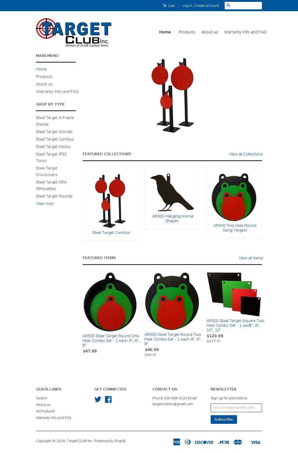 targetclubinc.com shopify website screenshot