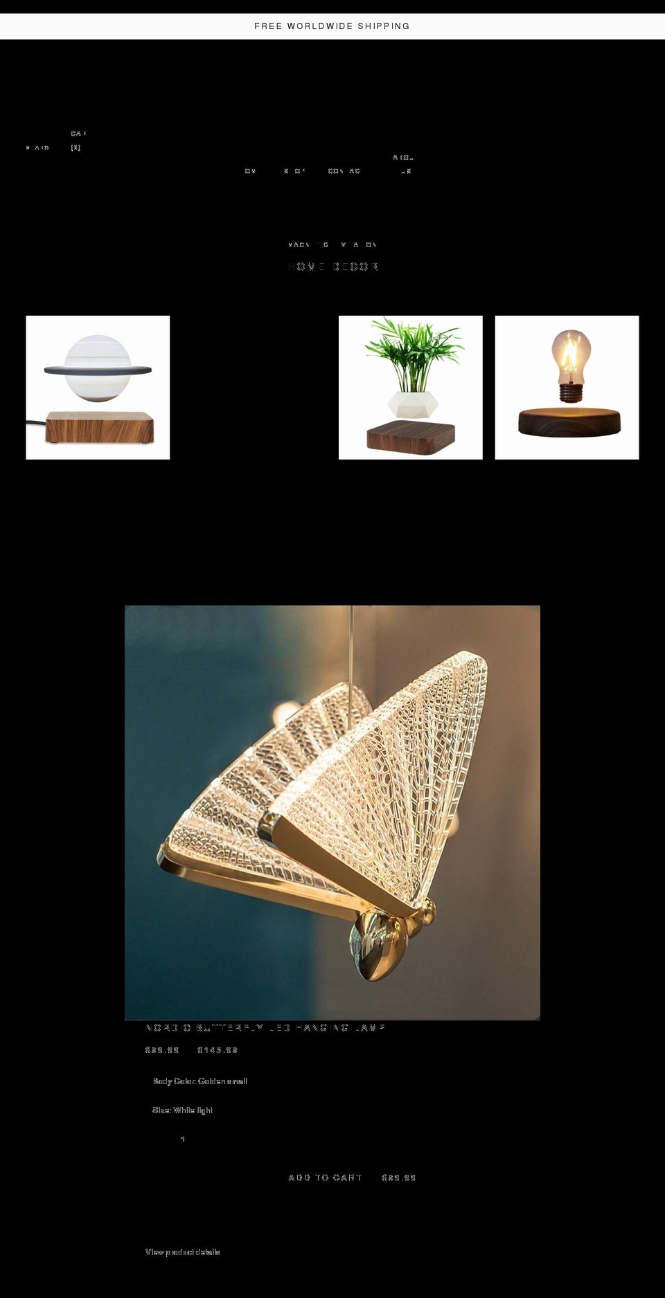 targetdeco.com shopify website screenshot