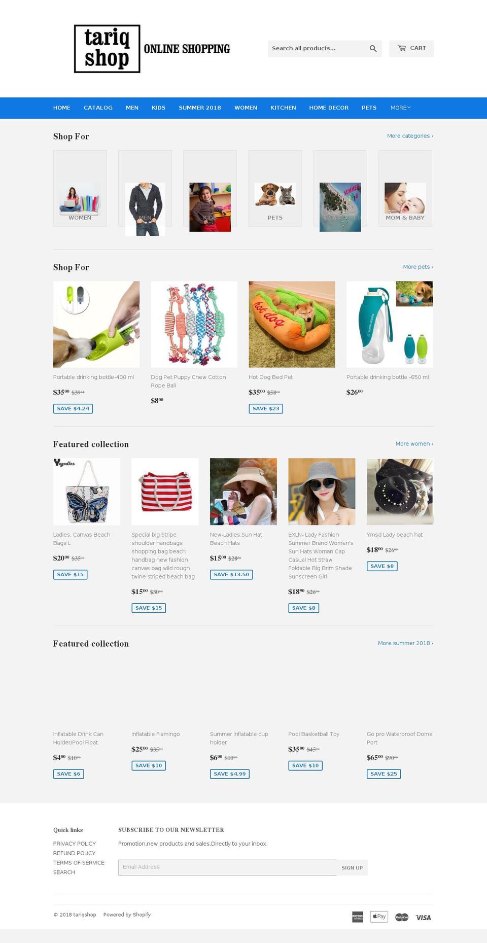 tariqshop.com — Shopify storefront screenshot