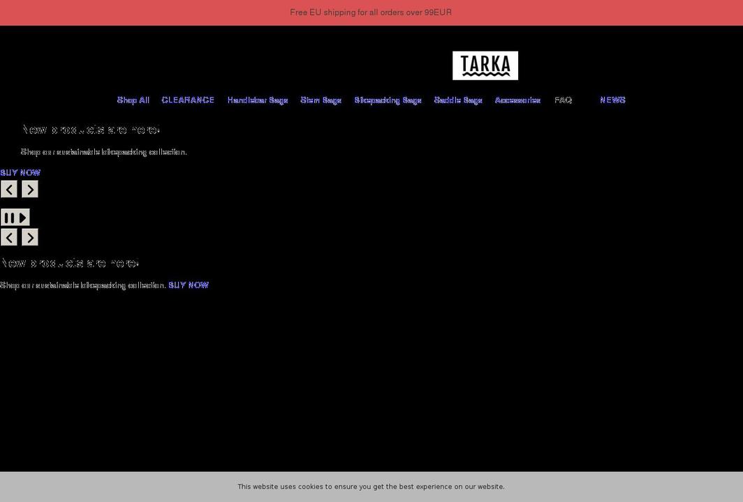 tarkaco.com shopify website screenshot