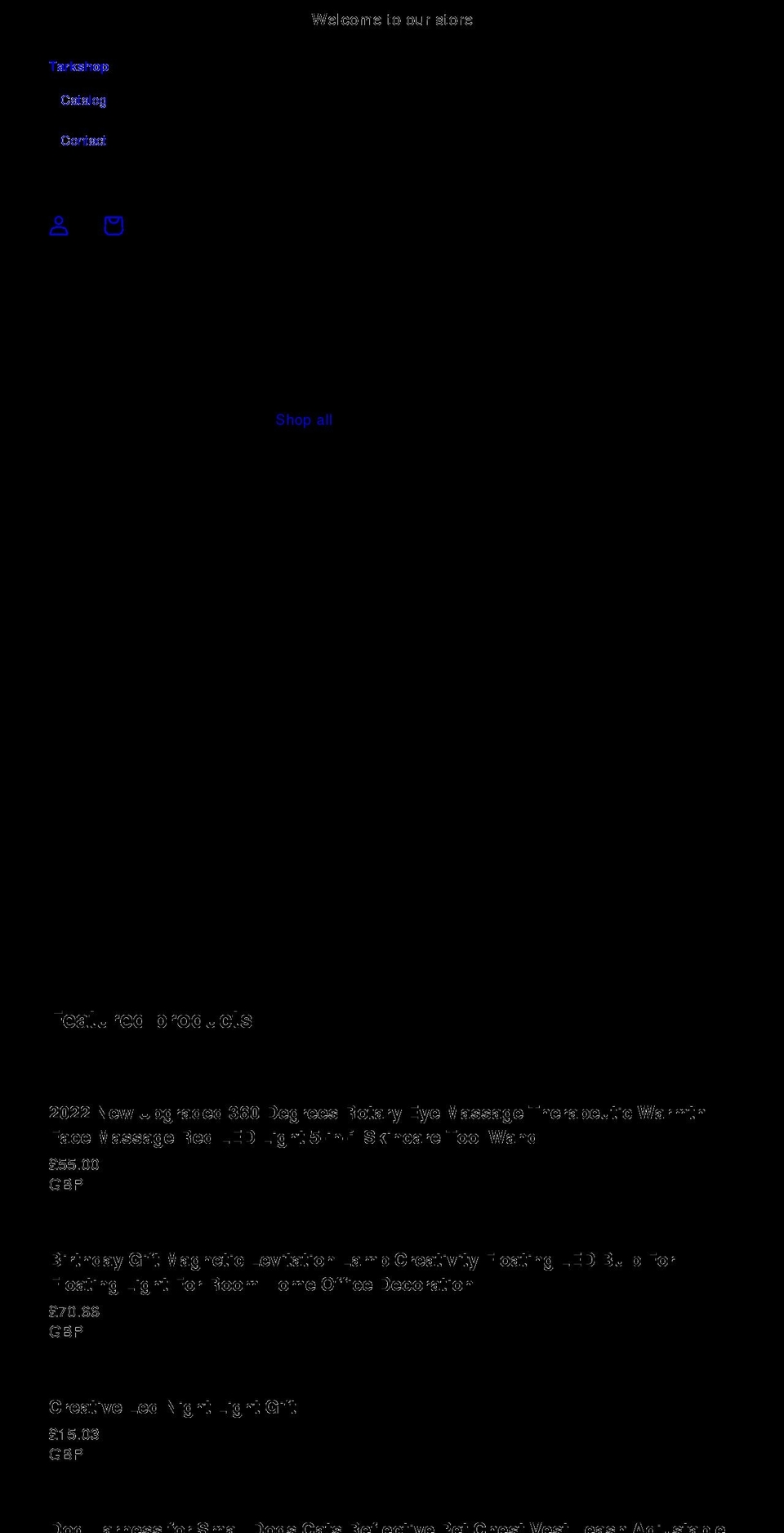 tarkshop.com shopify website screenshot