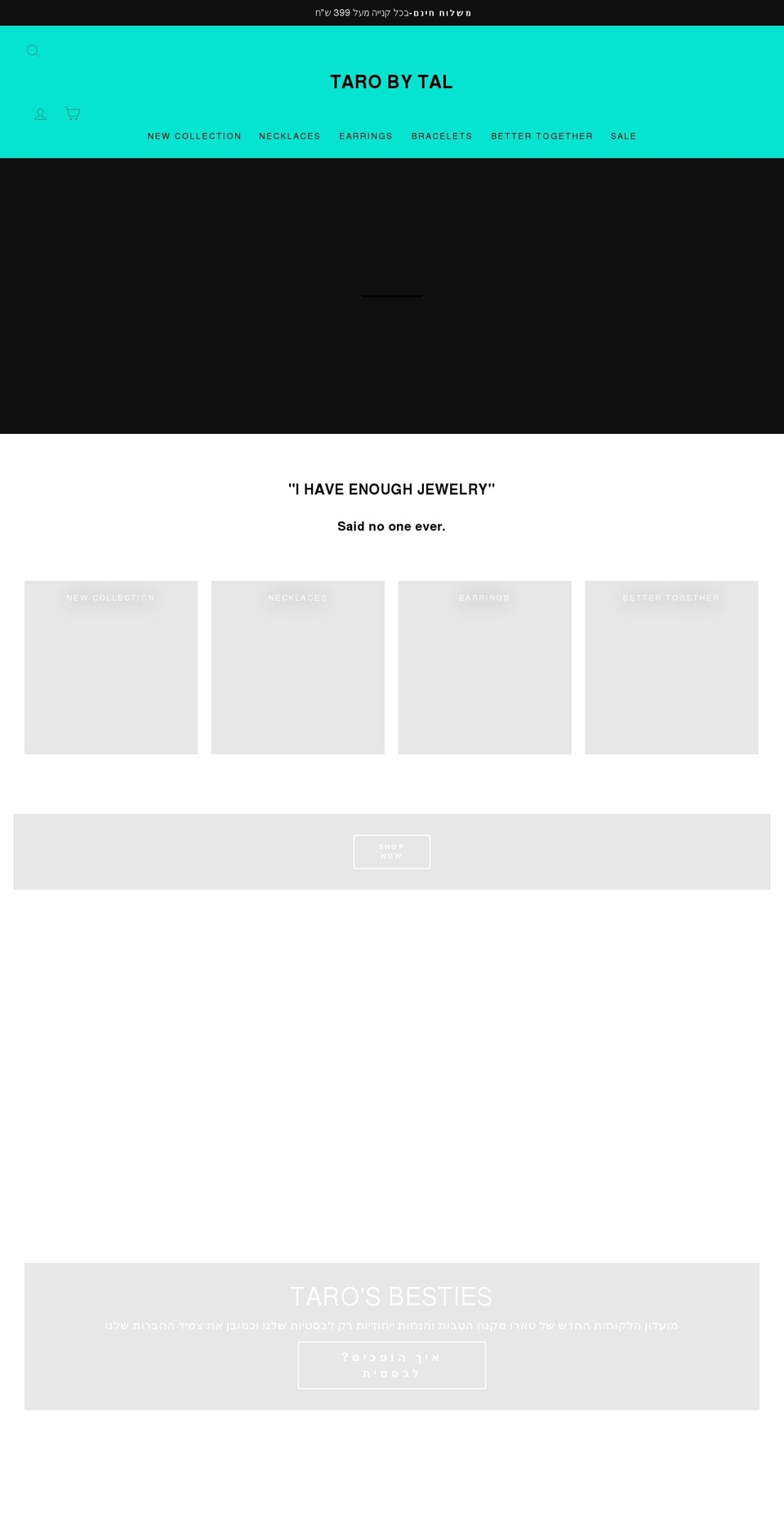 tarobytal.com shopify website screenshot