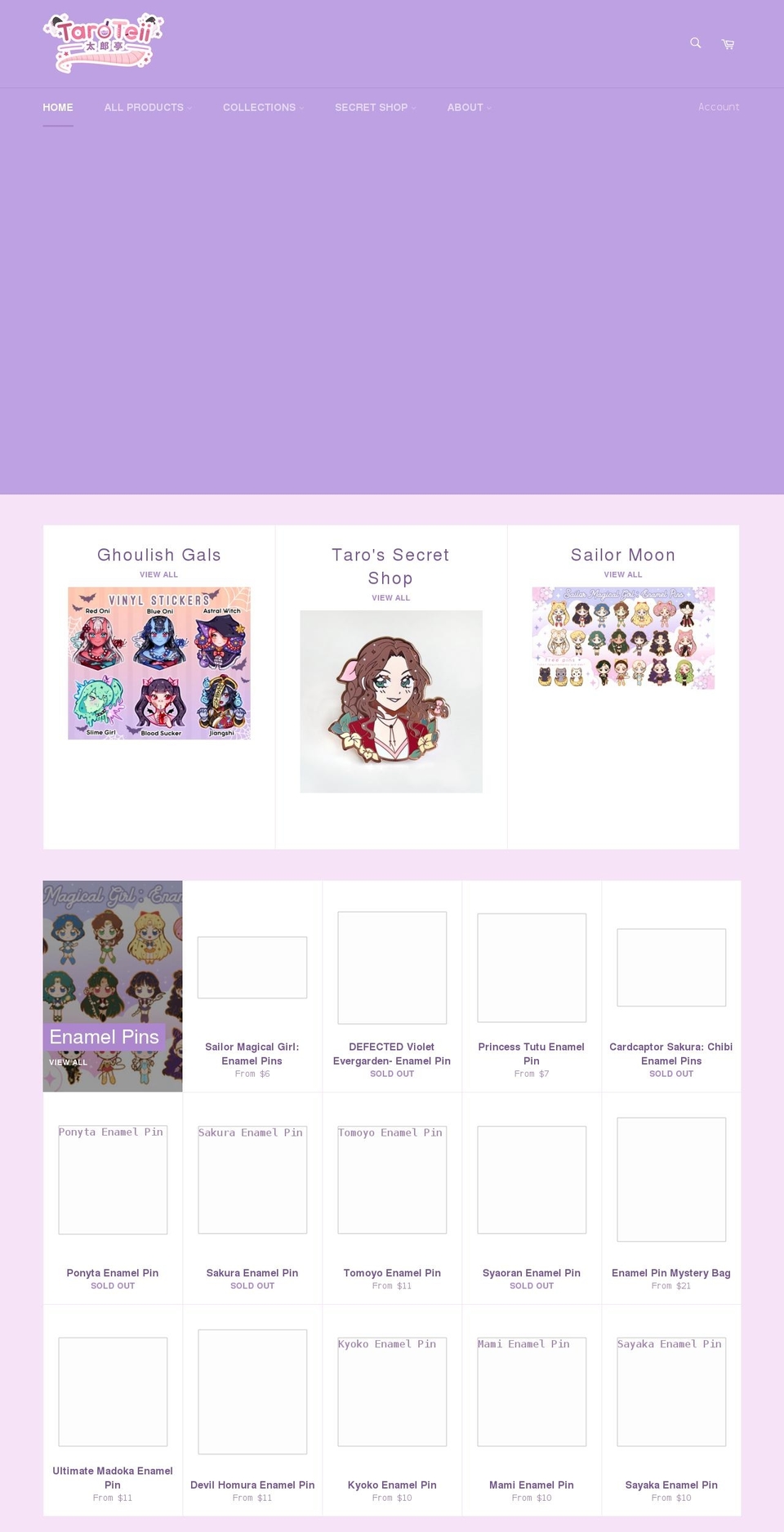 taroteii.com shopify website screenshot