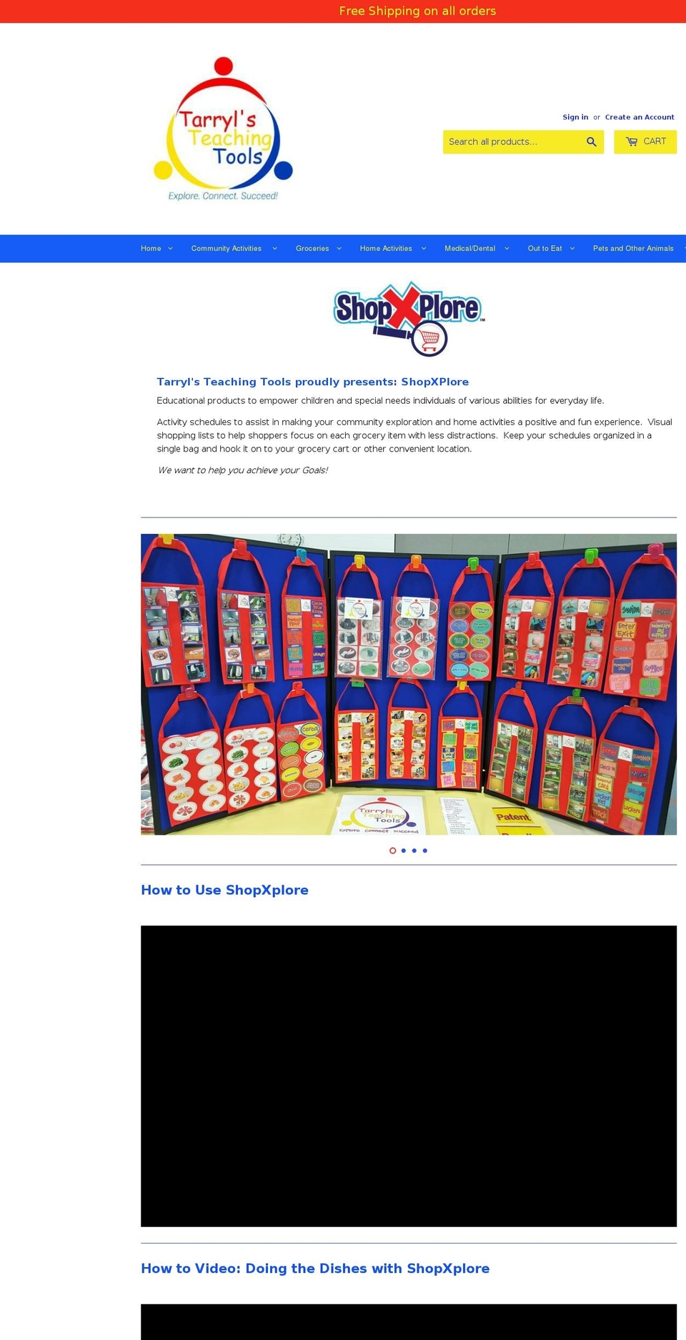 tarrylsteachingtools.com — Shopify storefront screenshot