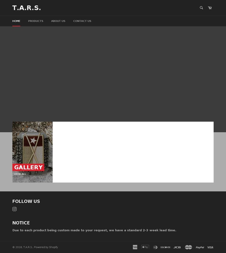 tarswallets.com — Shopify storefront screenshot