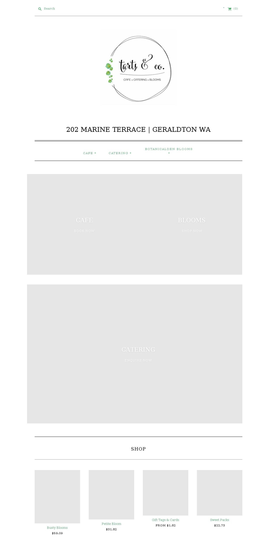 tartsandco.com.au shopify website screenshot