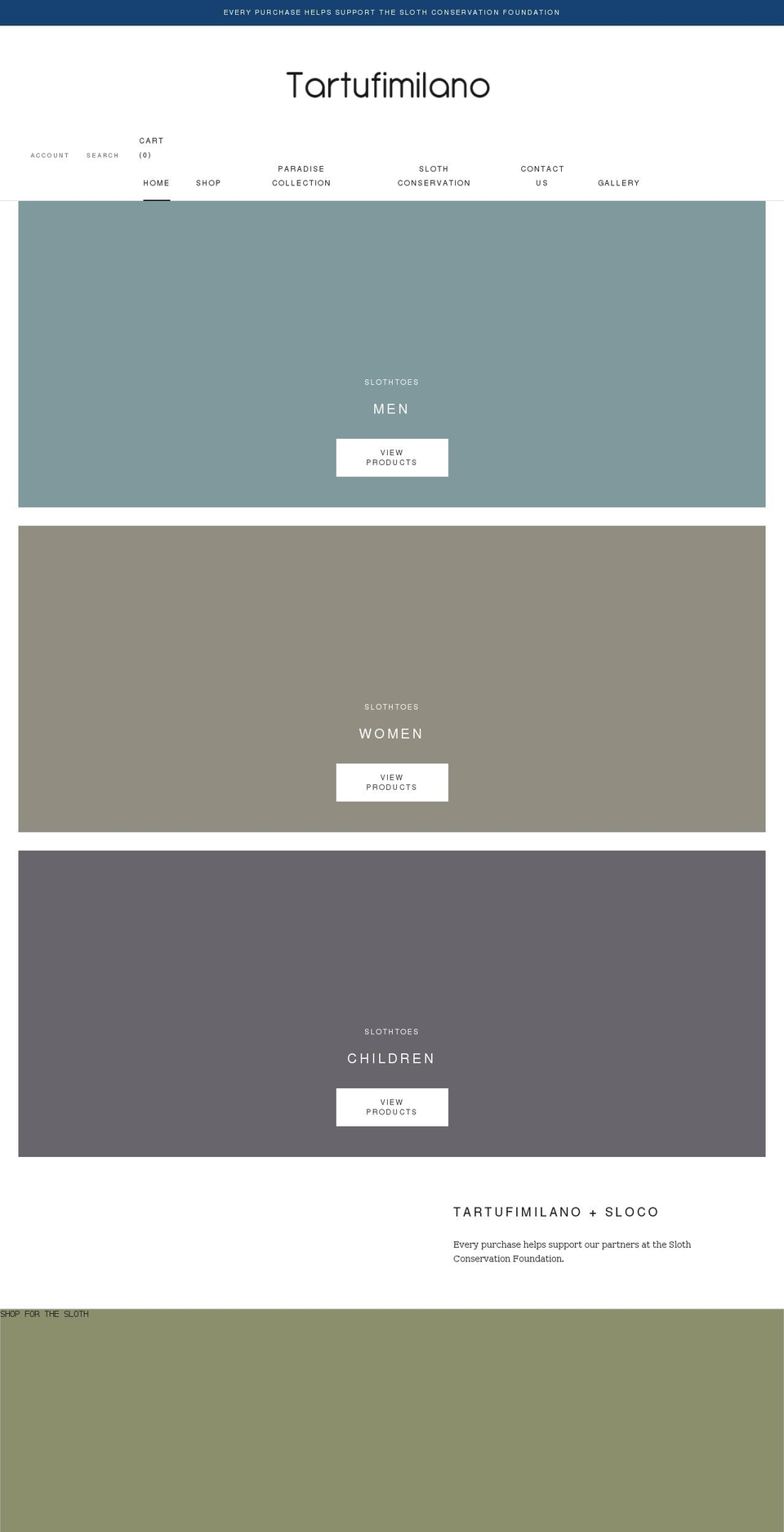 tartufimilano.com shopify website screenshot