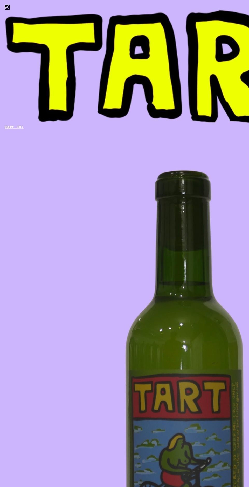 tartvinegar.com shopify website screenshot