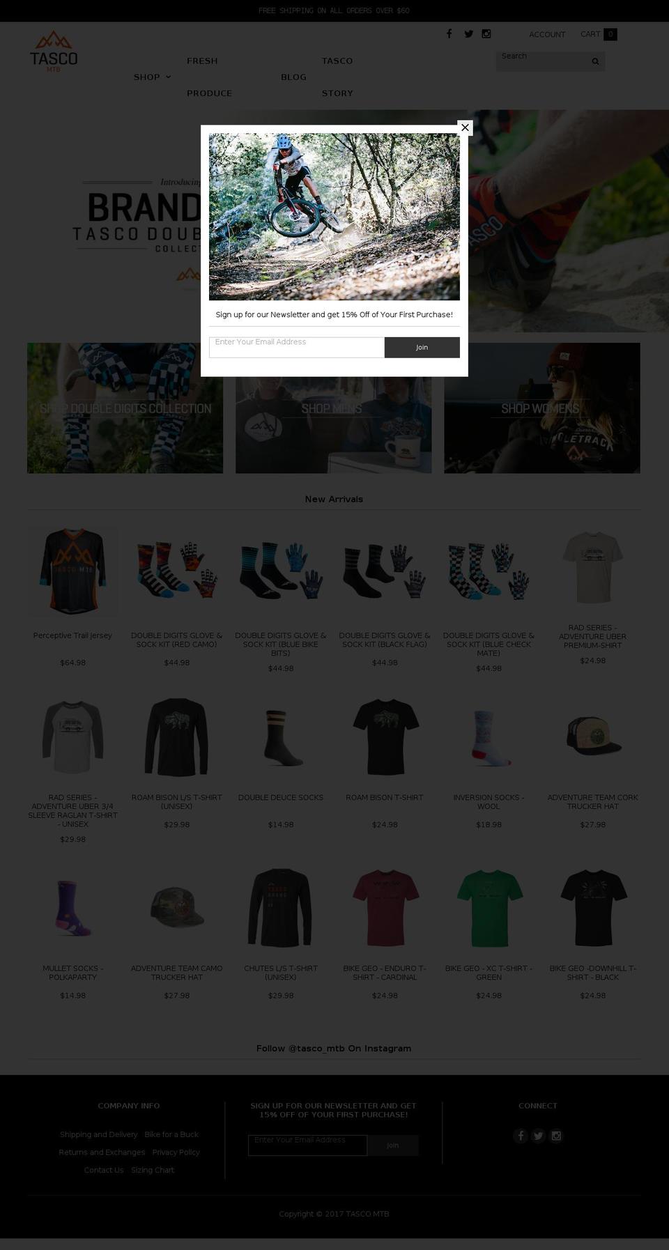 tasco-mtb.com shopify website screenshot