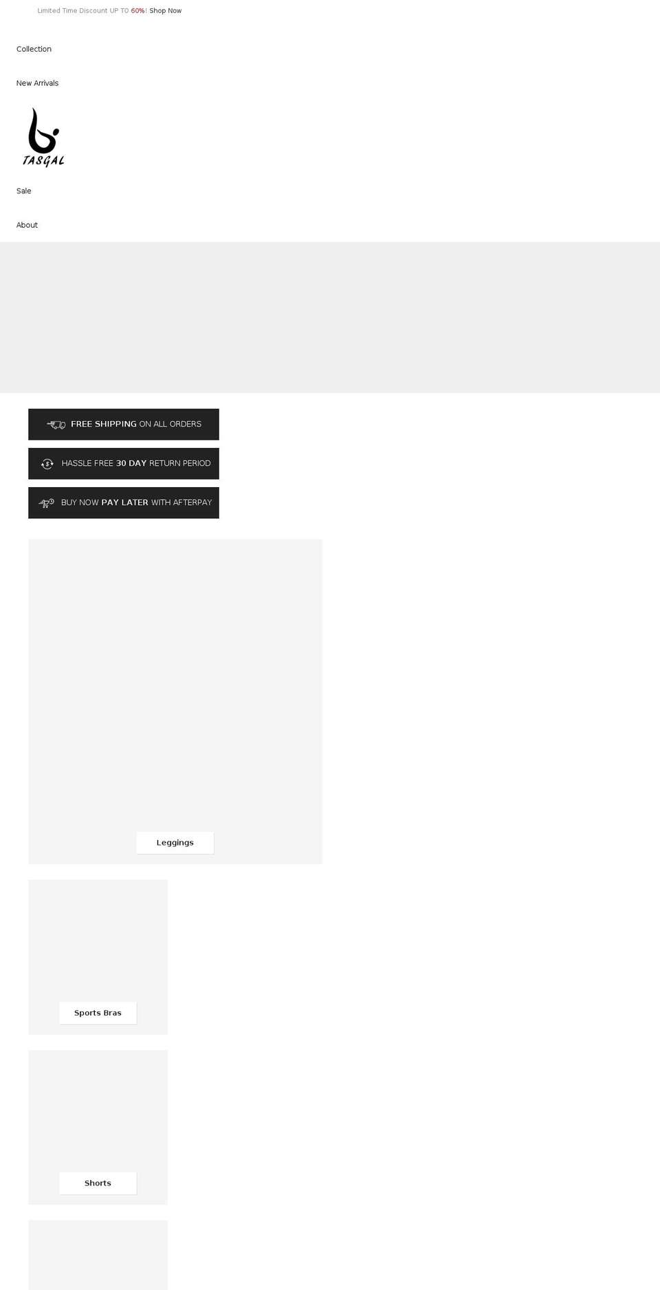 tasgal.com.au shopify website screenshot