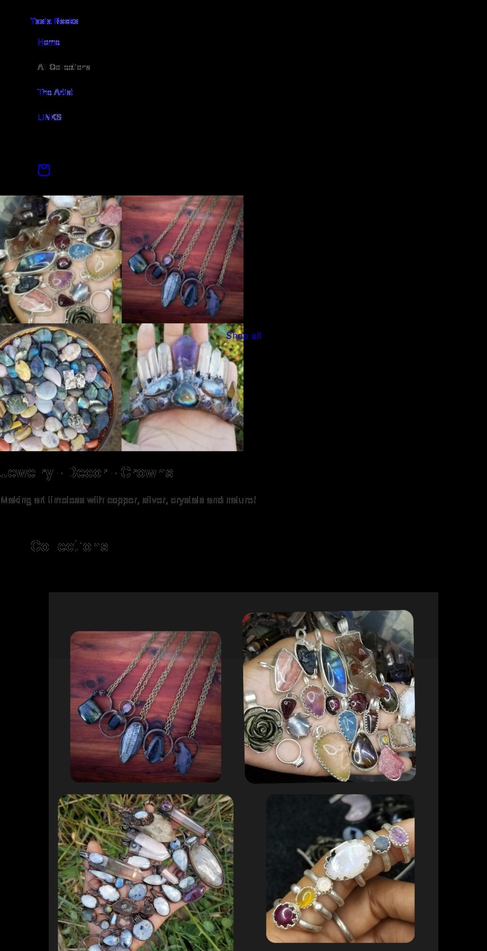 tasiarocks.com shopify website screenshot