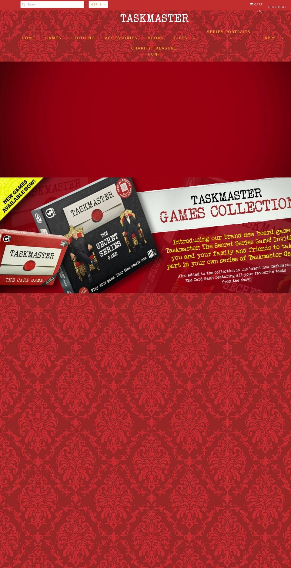 taskmasterstore.com shopify website screenshot