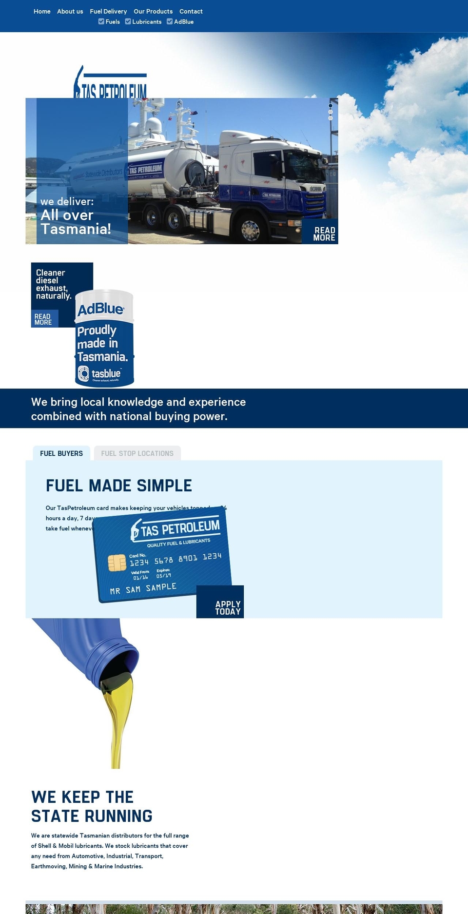taspetroleum.com.au shopify website screenshot