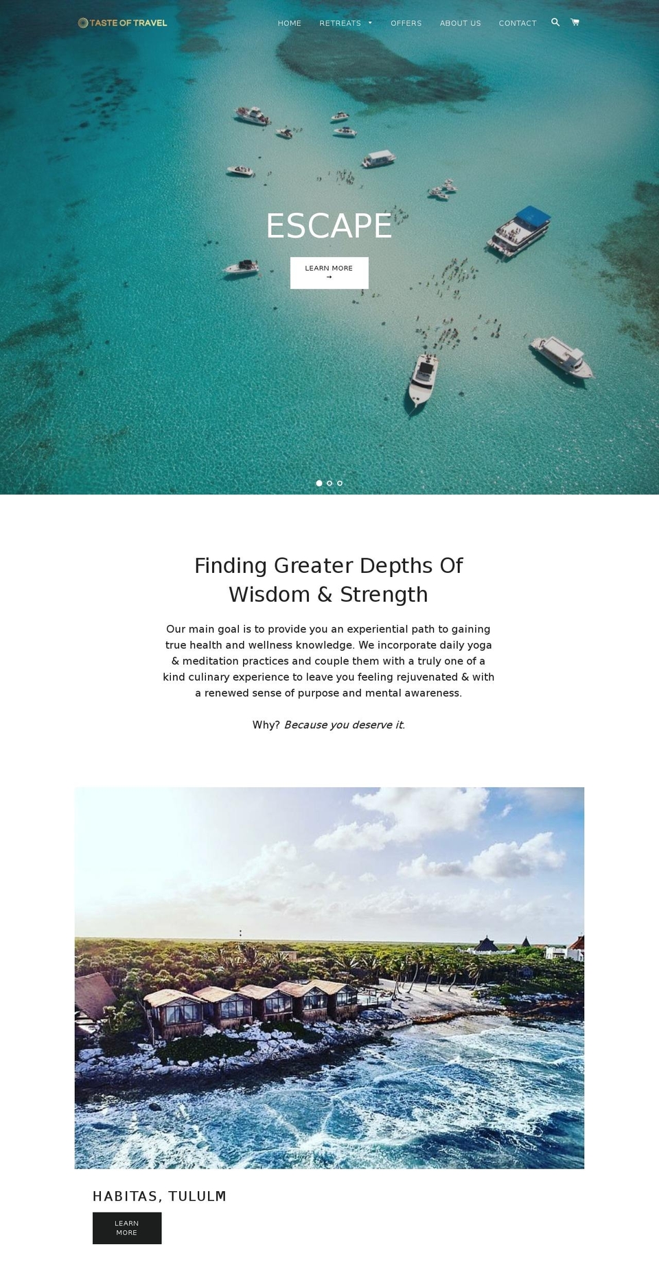 taste-of-travel.com — Shopify storefront screenshot