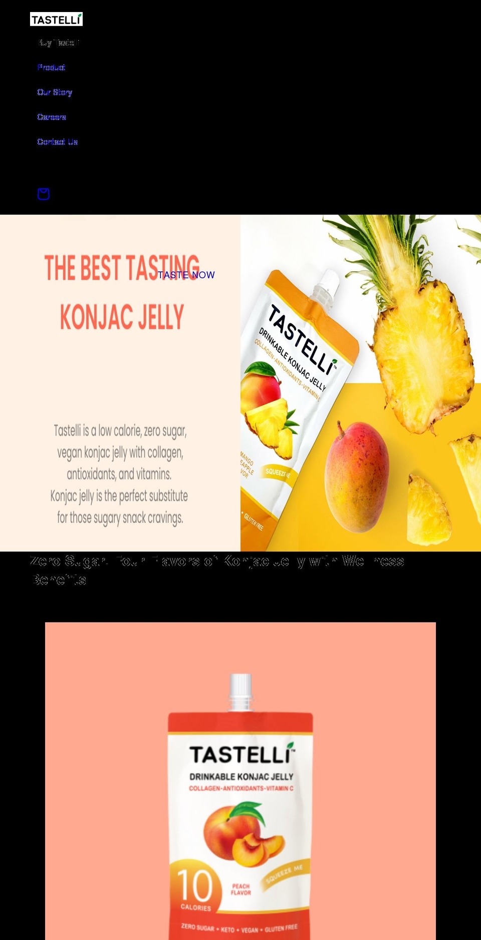 tastelli.com shopify website screenshot