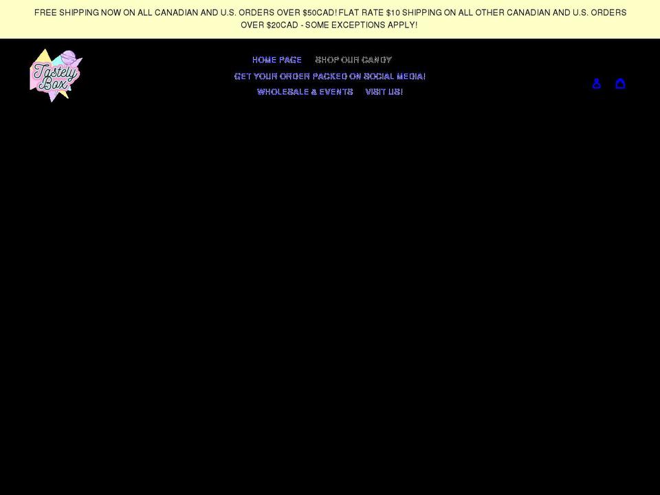 tastelybox.ca shopify website screenshot