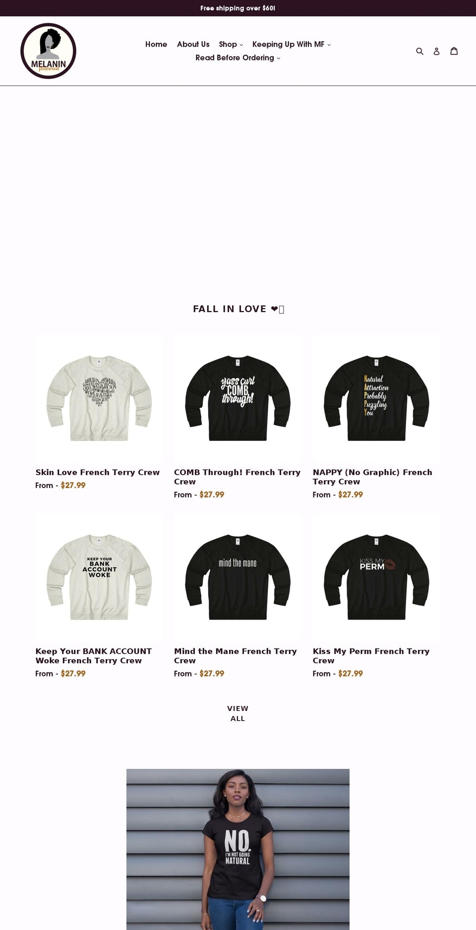 tastemelaninflavored.com — Shopify storefront screenshot