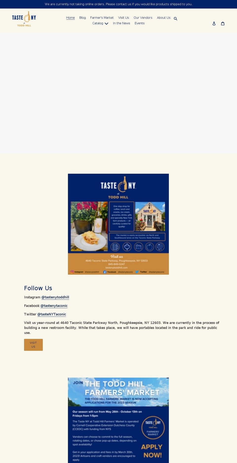 tastenytoddhill.com shopify website screenshot