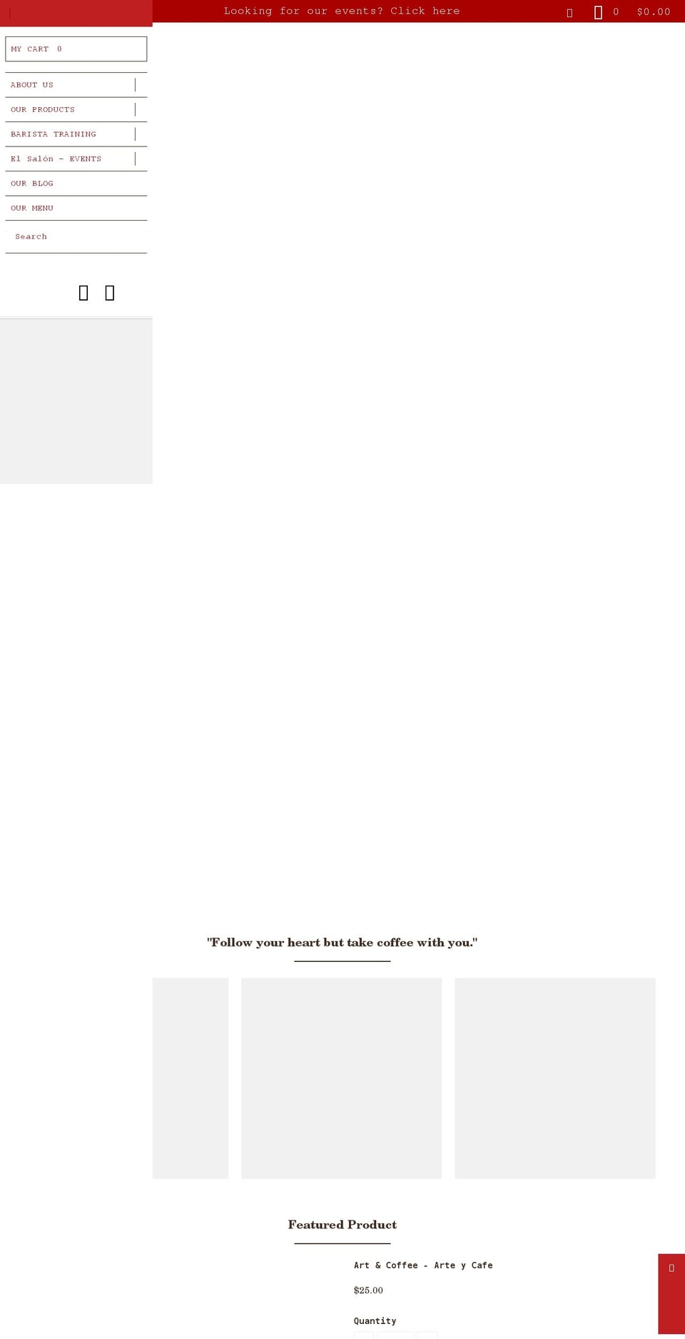 tasteofcolombia.ca shopify website screenshot