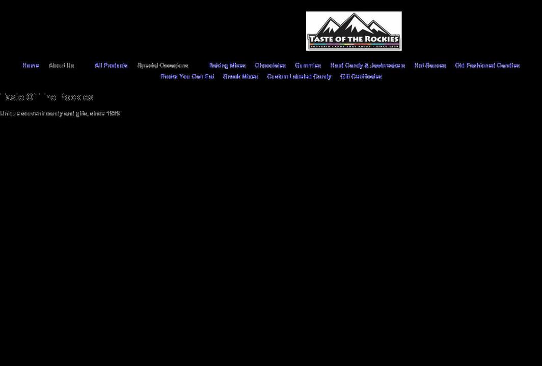 tasteoftherockies.net shopify website screenshot