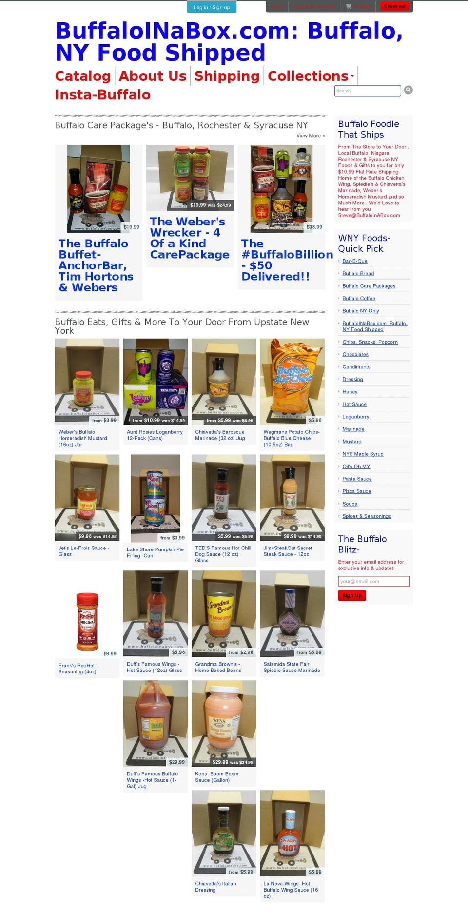 tasteofwny.com — Shopify storefront screenshot