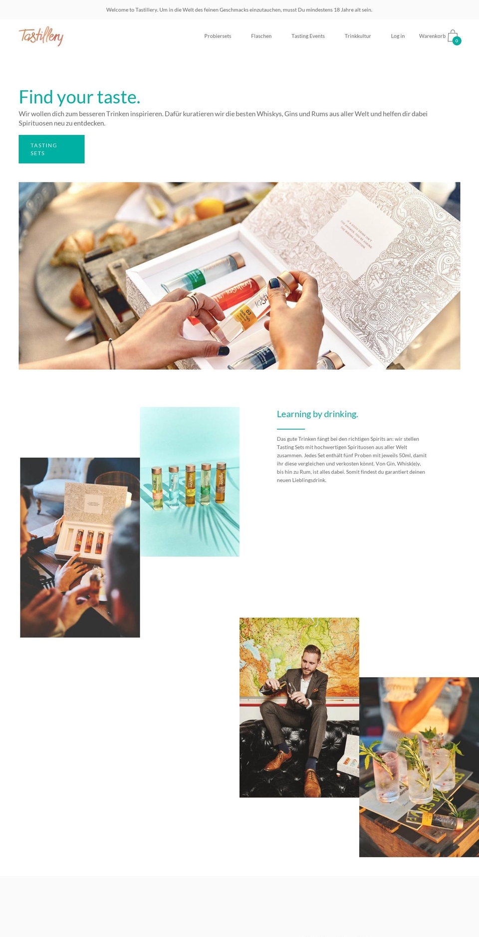 tastillery.com shopify website screenshot