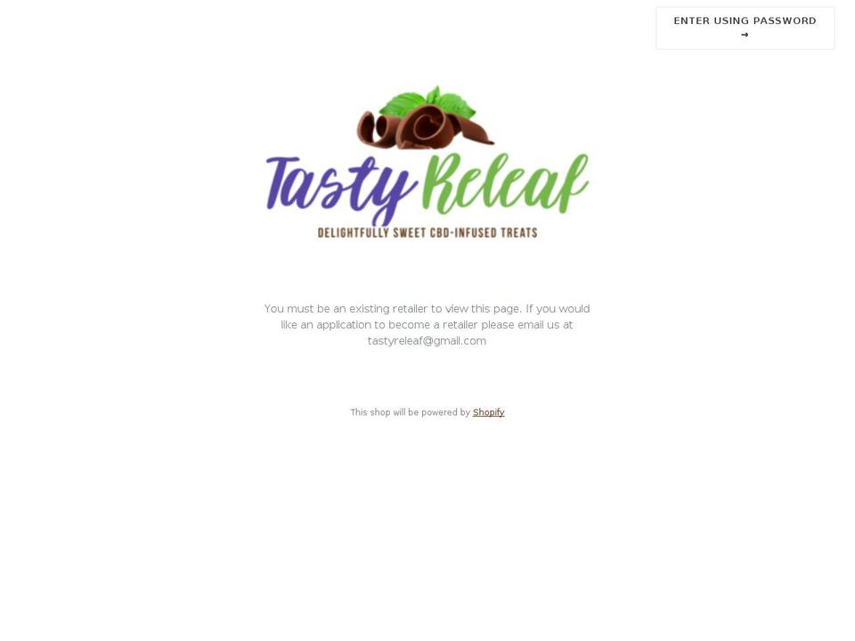 tastyreleaf.com — Shopify storefront screenshot