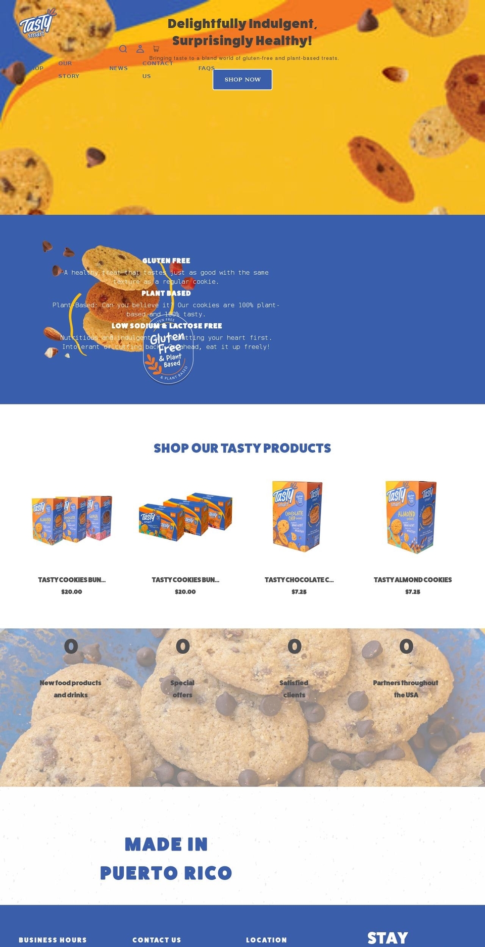 New Branding Shopify theme site example tastysmart.com