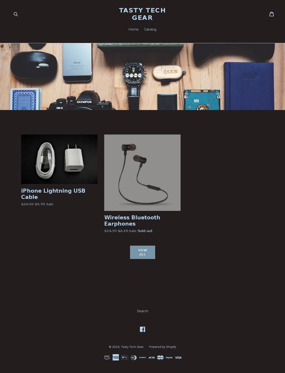 tastytechgear.com — Shopify storefront screenshot