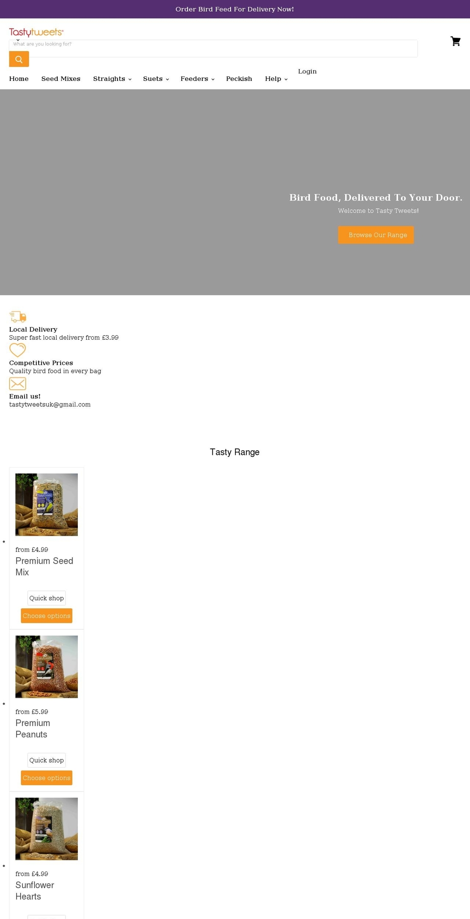 tastytweets.co.uk shopify website screenshot