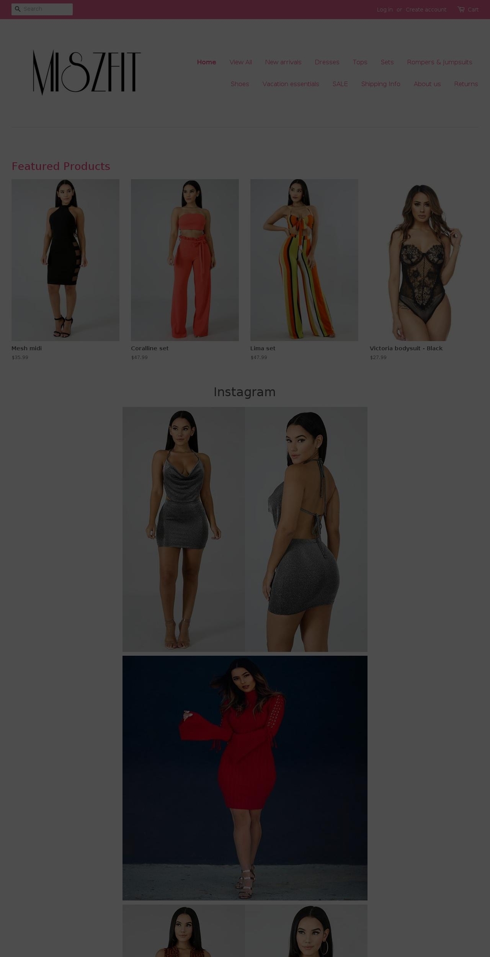 tasyaboutique.com — Shopify storefront screenshot