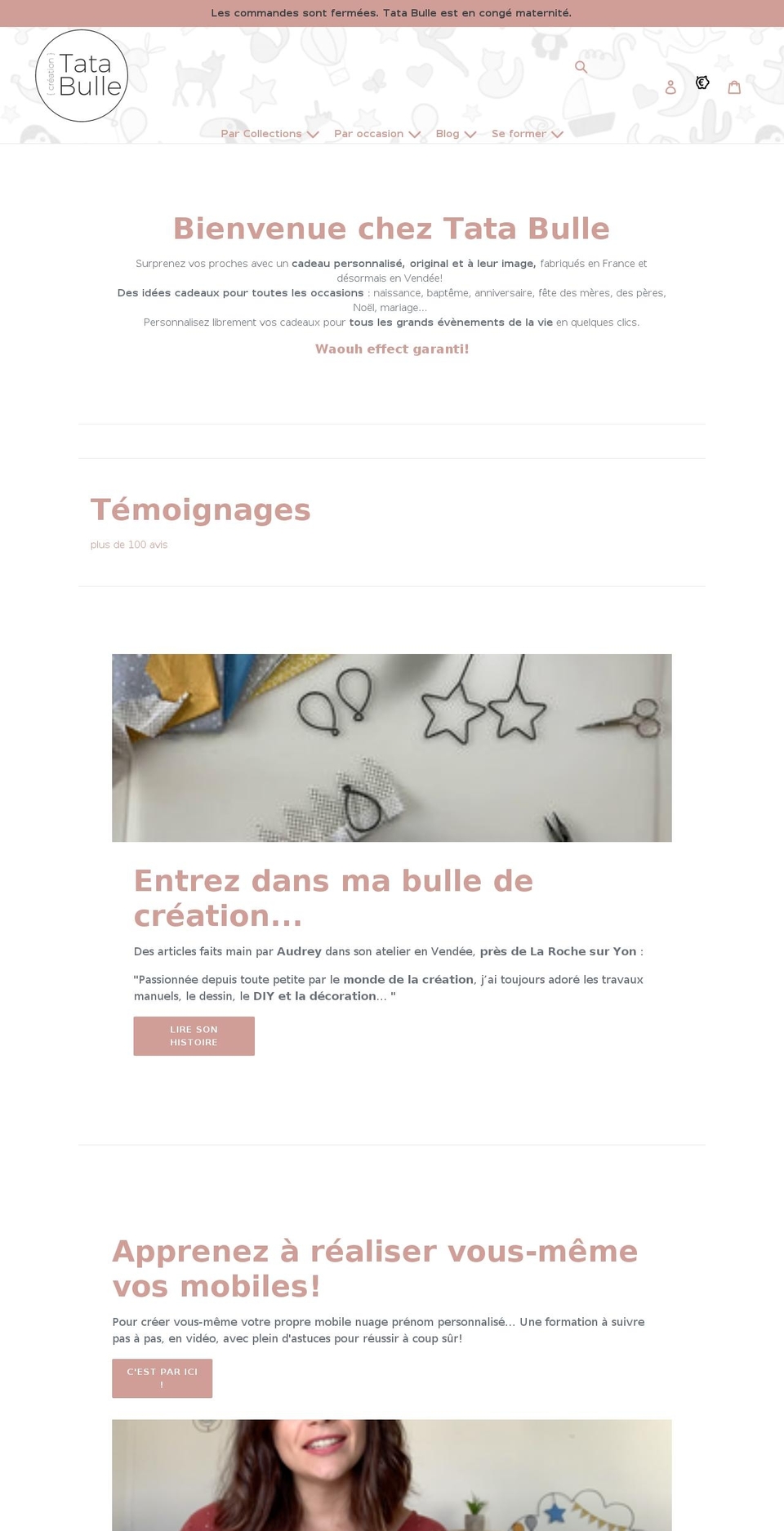 tatabulle.com shopify website screenshot