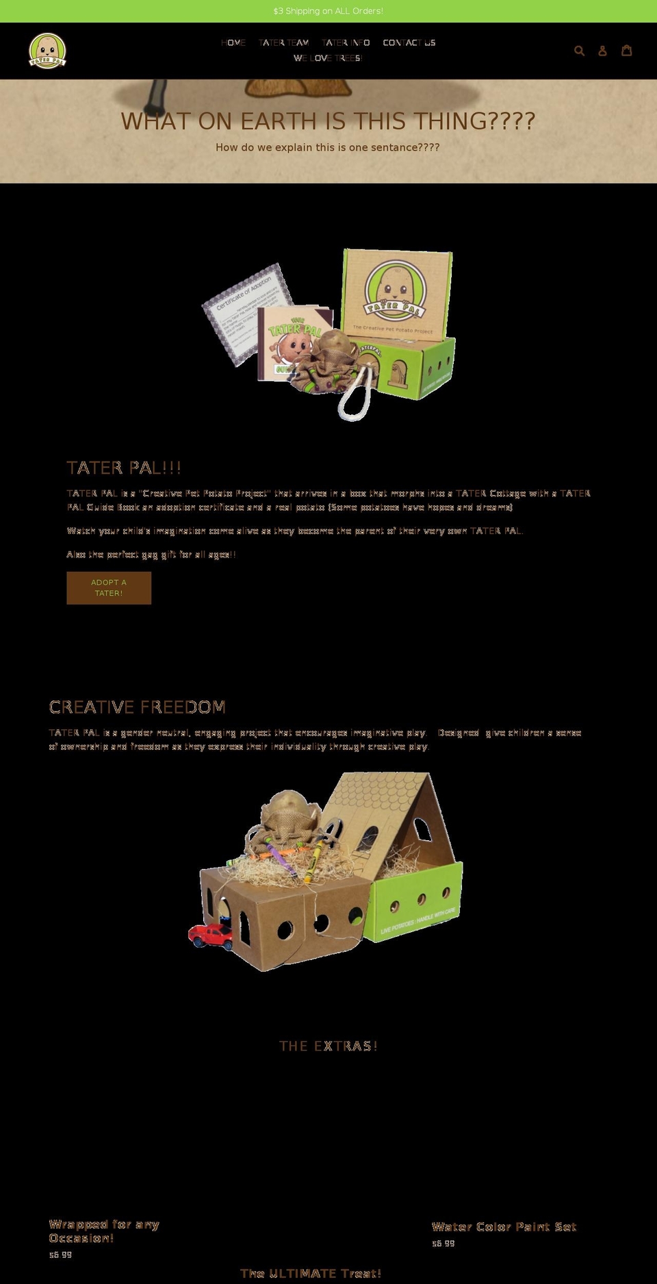 taterpal.com — Shopify storefront screenshot
